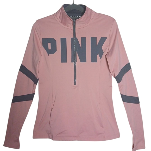 Victoria's Secret Tops - Victoria's Secret PINK Women's Sweatshirt - Pink and Gray Sz XS